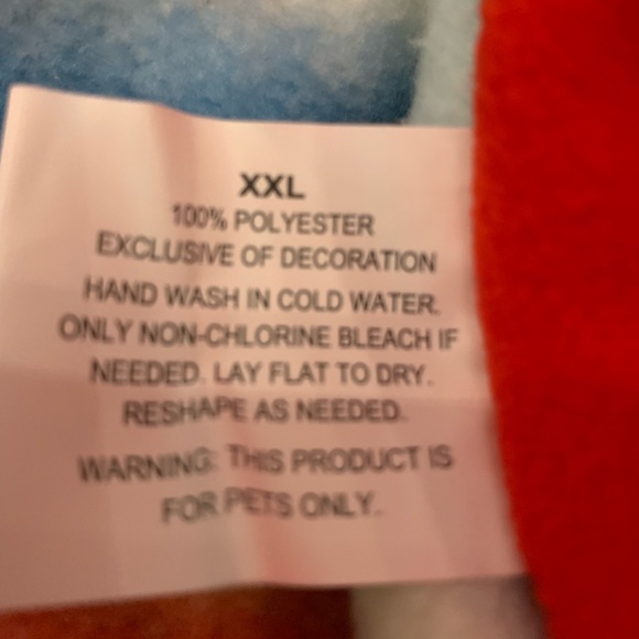 Wondershop Dog Sherpa/Fleece sweater with Santa Hoodie and White PomPom Size XXL - Picture 7 of 14